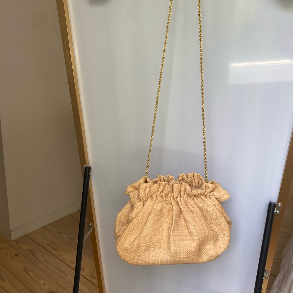 Loeffler Randall Willa Mini Cinch Clutch / Natural Cream Crossbody Bag - Picture 3 of 12
